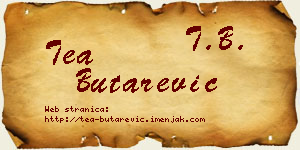 Tea Butarević vizit kartica